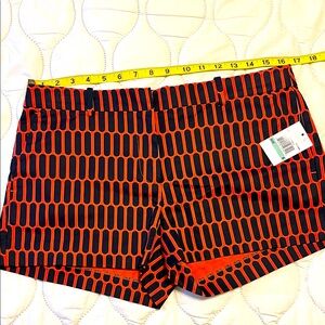 Michael Kors Hot Coral Vibrant Patterned Shorts